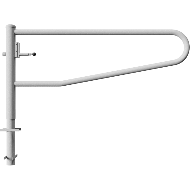 Swiveling gates | for casting in concrete, hot-dip galvanized | total width: 2000 mm | for padlock